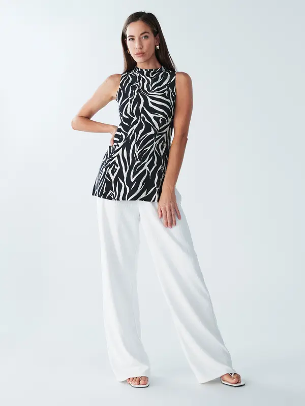 BWLDR BWLDR Bluza 'Athens'  crna / bijela