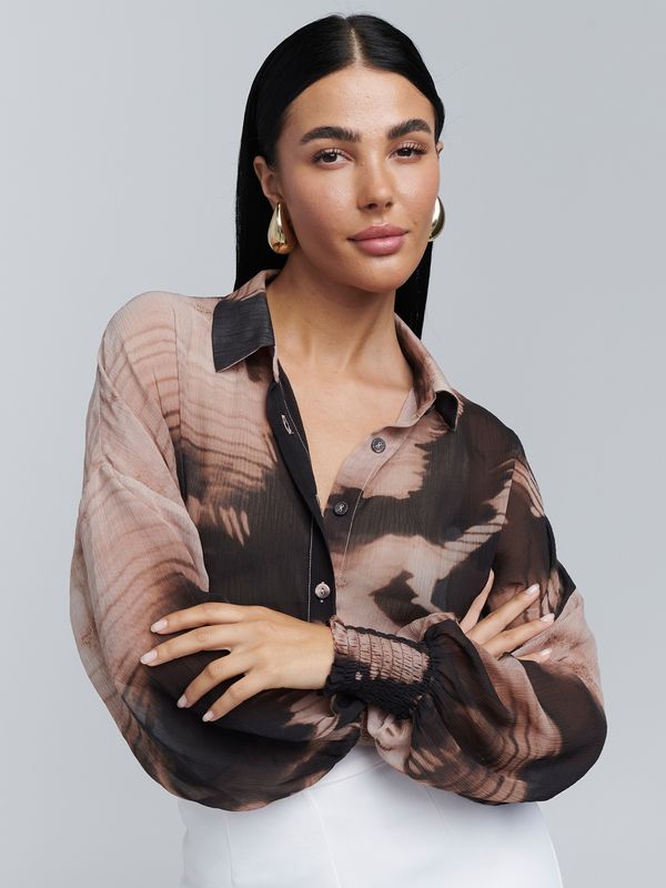 BWLDR BWLDR Bluza 'NADIA'  bež / smeđa