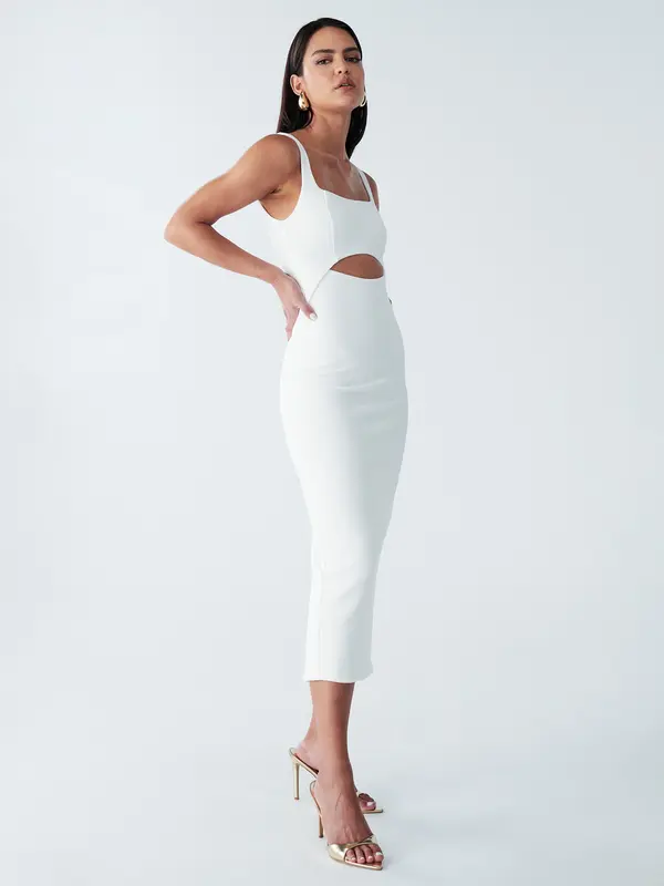 BWLDR BWLDR Haljina 'ADI MIDI DRESS'  bijela