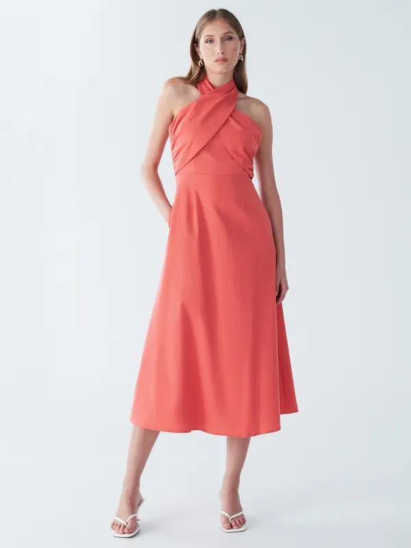 BWLDR BWLDR Haljina 'ALORA COTTON MIDI'  losos