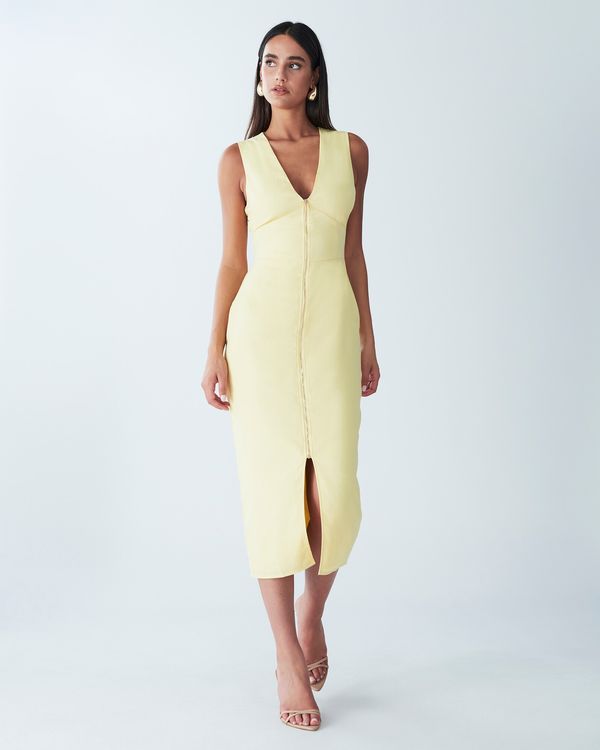 BWLDR BWLDR Haljina 'Fran'  pastelno žuta