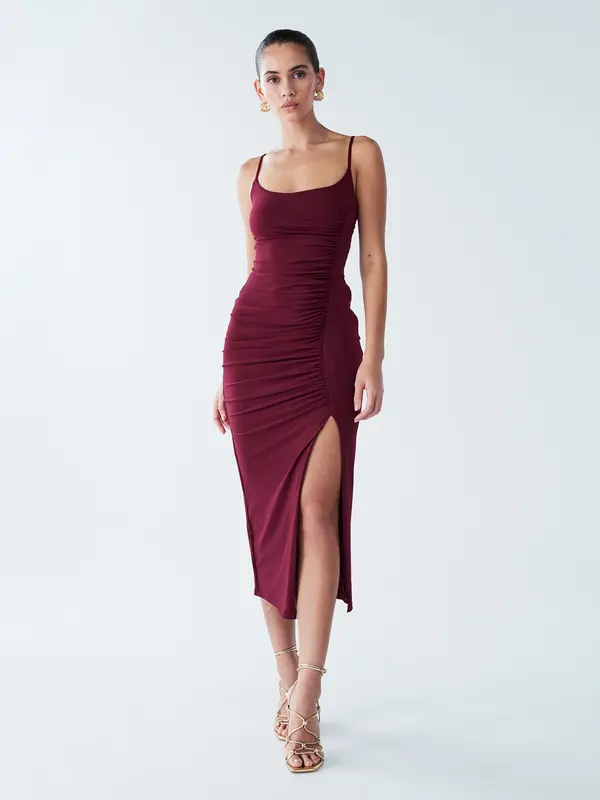 BWLDR BWLDR Haljina 'Lani'  bordo