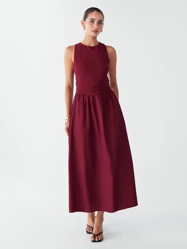 BWLDR BWLDR Haljina 'Linda'  bordo