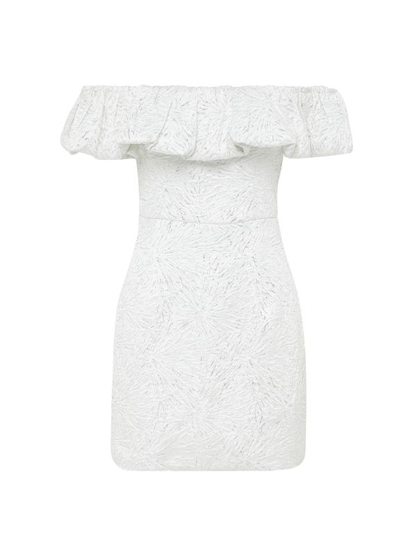 BWLDR BWLDR Haljina 'SASH'  srebrno siva / bijela