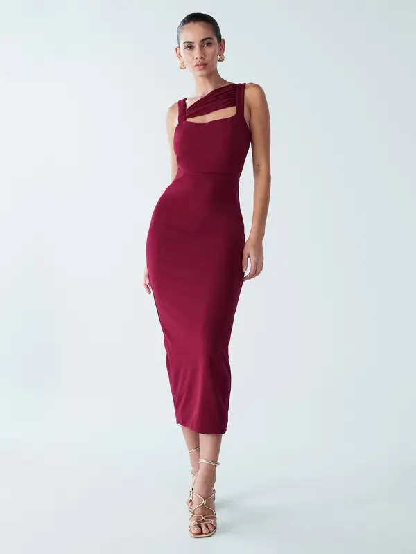 BWLDR BWLDR Haljina 'WALKIN'  burgund
