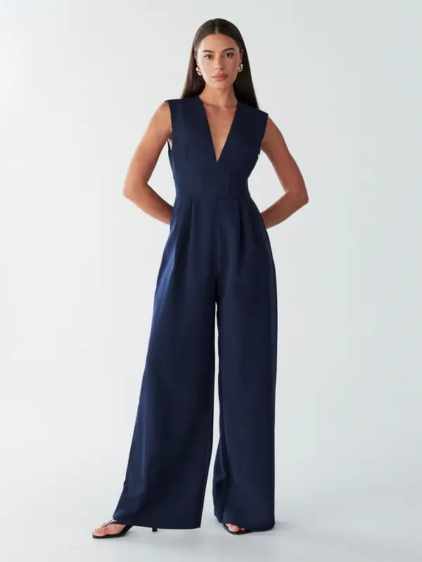BWLDR BWLDR Kombinezon 'ROMANCE JUMPSUIT'  mornarsko plava
