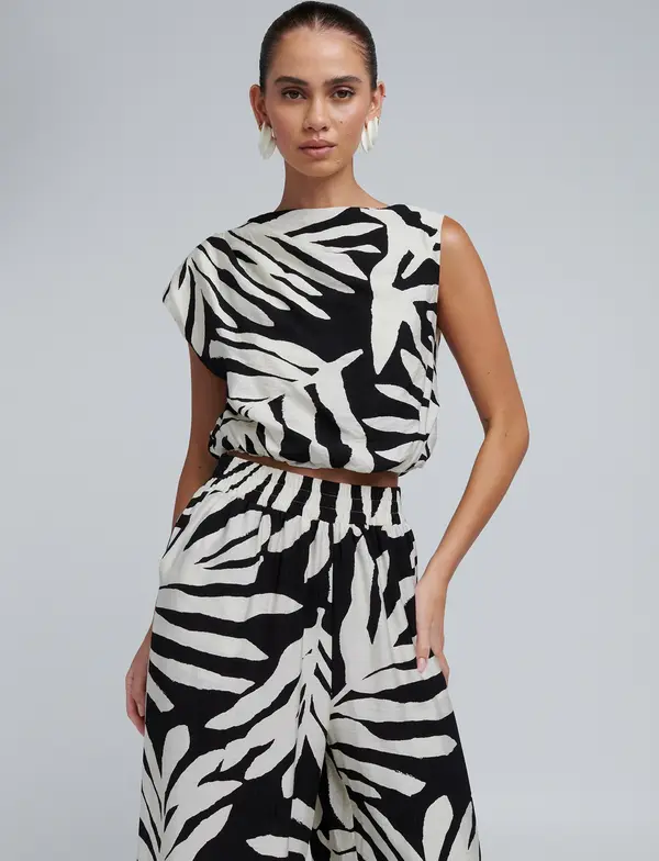 BWLDR BWLDR Top 'Alisa'  crna / bijela