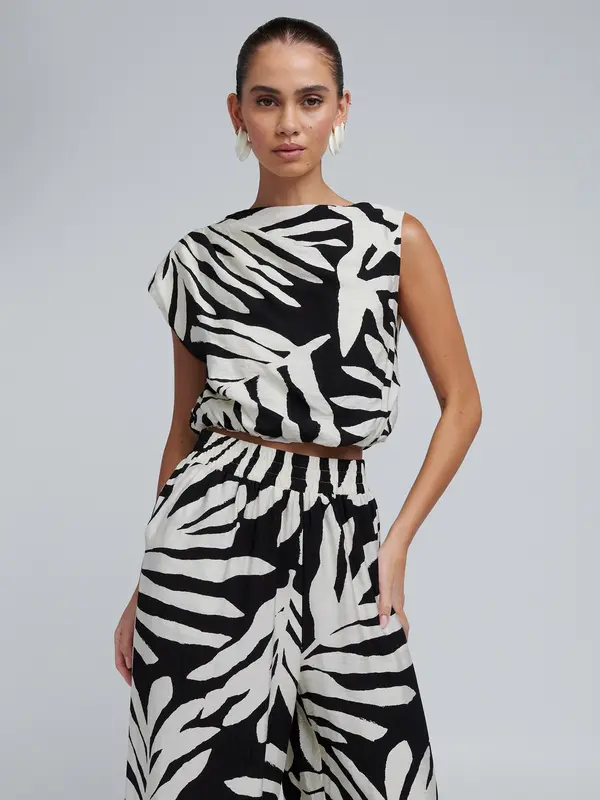 BWLDR BWLDR Top 'Alisa'  crna / bijela