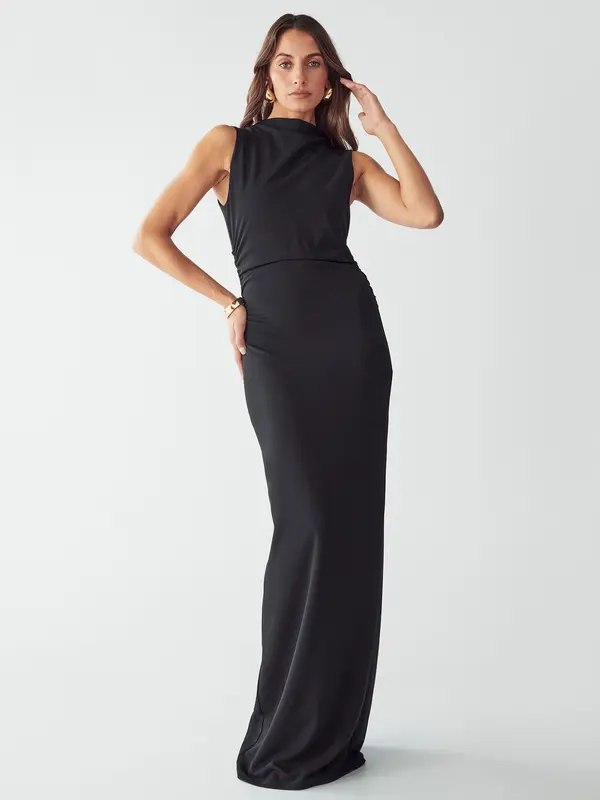 BWLDR BWLDR Večernja haljina 'LANA MAXI DRESS'  crna
