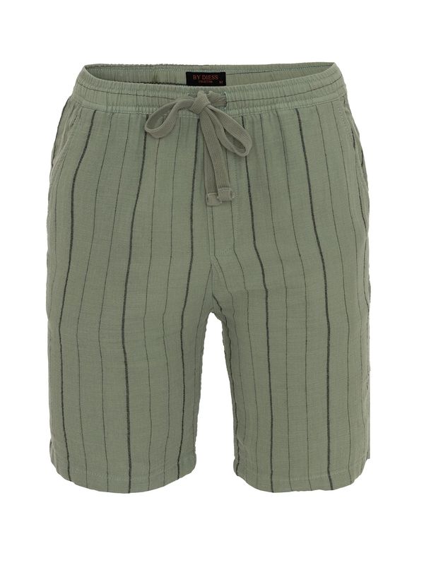 By Diess Collection By Diess Collection Hlače  antracit siva / pastelno zelena