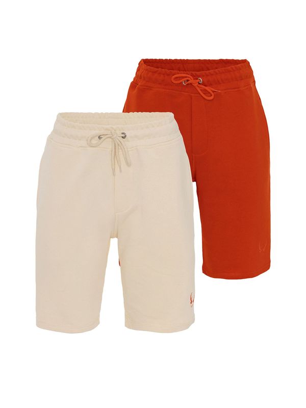 By Diess Collection By Diess Collection Hlače  bež / crvena