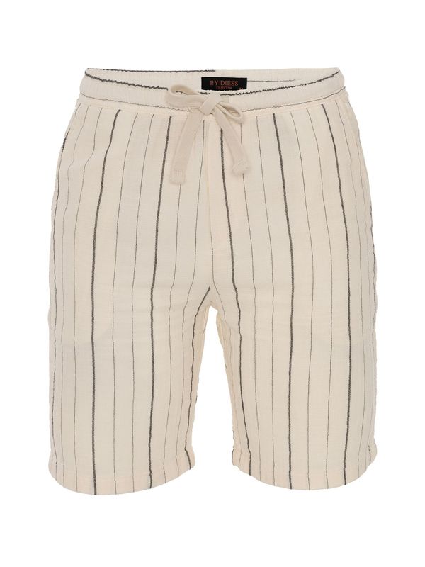 By Diess Collection By Diess Collection Hlače  ecru/prljavo bijela / antracit siva