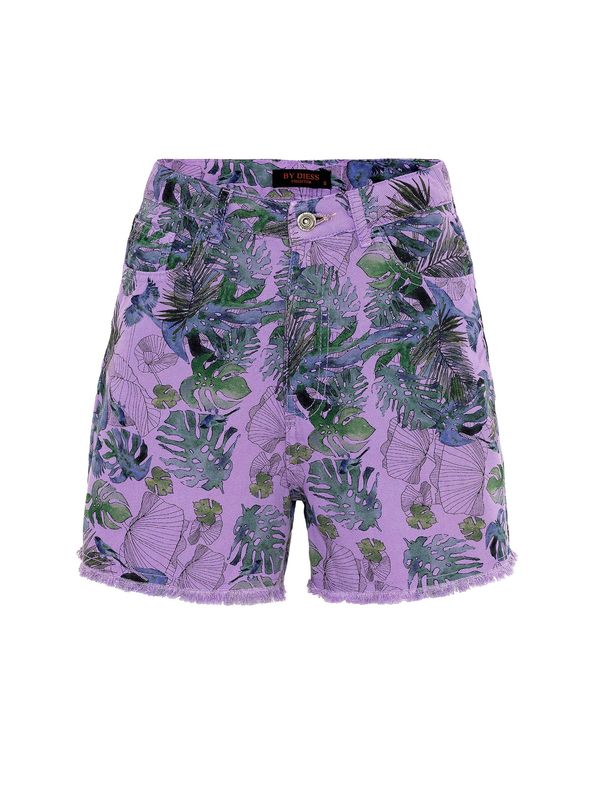 By Diess Collection By Diess Collection Hlače  plava / zelena / svijetloljubičasta / crna