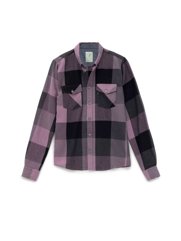 By Diess Collection By Diess Collection Košulja  bazalt siva / orhideja bijela / crna