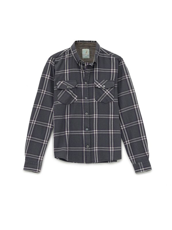 By Diess Collection By Diess Collection Košulja  bež / siva / ljubičasta