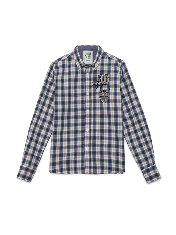 By Diess Collection By Diess Collection Košulja  bež / tamno plava / crna / bijela