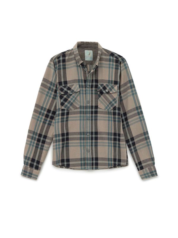 By Diess Collection By Diess Collection Košulja  bež / tirkiz / siva