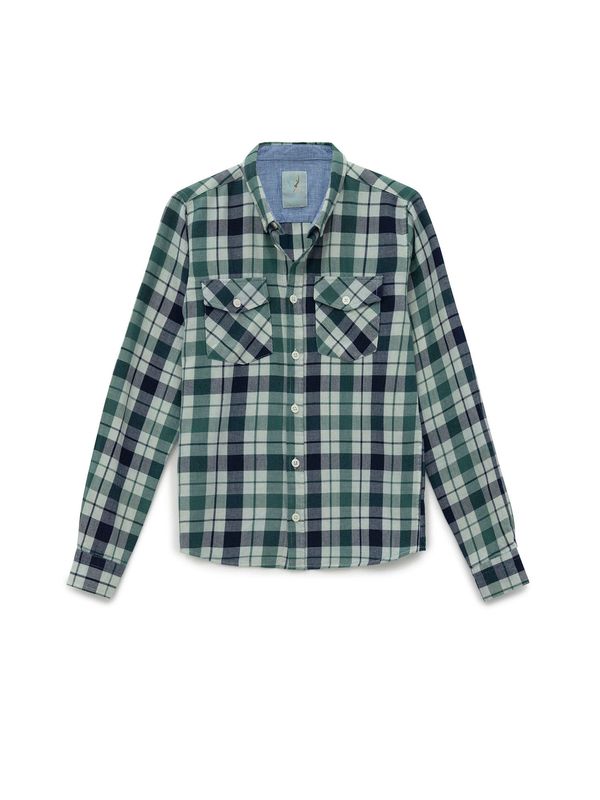 By Diess Collection By Diess Collection Košulja  mornarsko plava / menta / tamno zelena