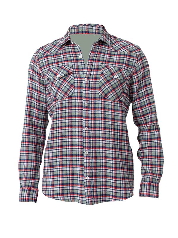 By Diess Collection By Diess Collection Košulja  mornarsko plava / zelena / crvena / bijela