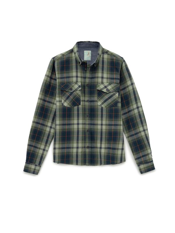 By Diess Collection By Diess Collection Košulja  mornarsko plava / zelena / tamno narančasta