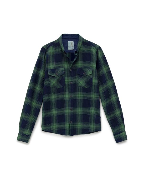 By Diess Collection By Diess Collection Košulja  mornarsko plava / zelena