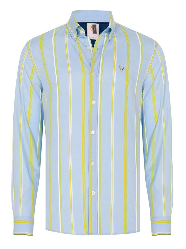 By Diess Collection By Diess Collection Košulja 'OXFORD '  plava / žuta / bijela