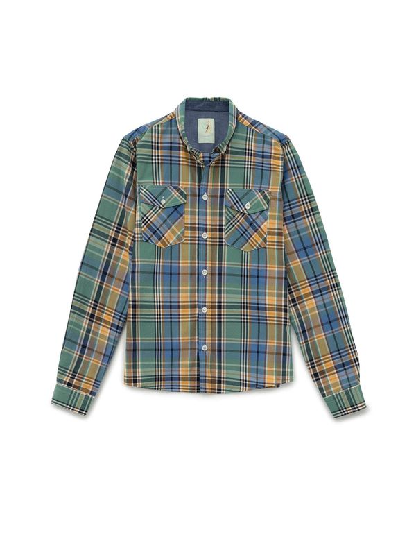 By Diess Collection By Diess Collection Košulja  plava / tirkiz / oker / zelena / boja vina