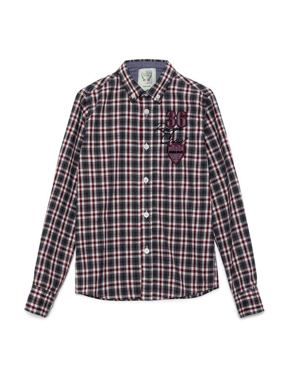 By Diess Collection By Diess Collection Košulja  smeđa / bordo / crna / bijela