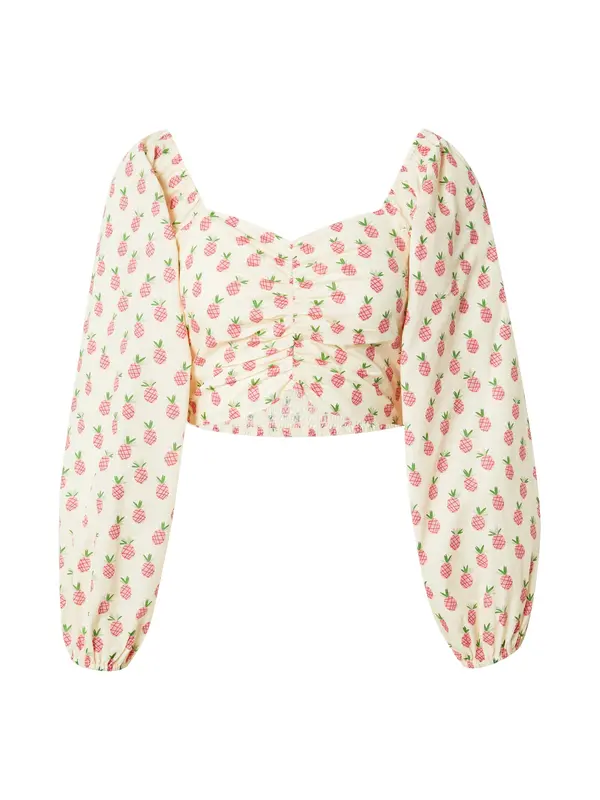 BZR BZR Bluza  bež / zelena / malina / rosé