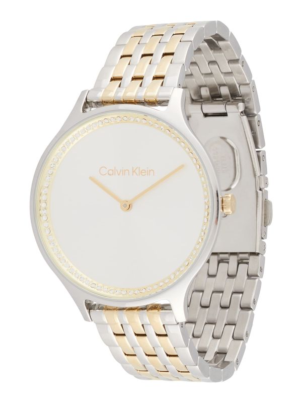 Calvin Klein Calvin Klein Analogni sat 'TIMELESS'  zlatna / srebro