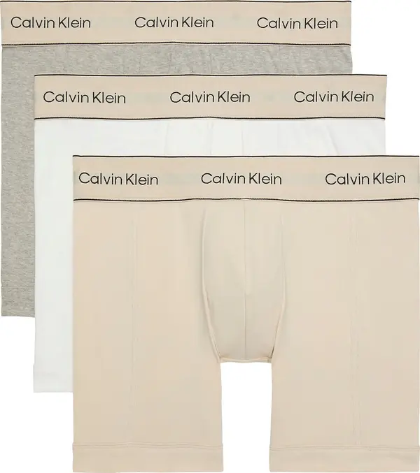 Calvin Klein Calvin Klein Bokserice 'Heritage'  bež / siva melange / crna / bijela
