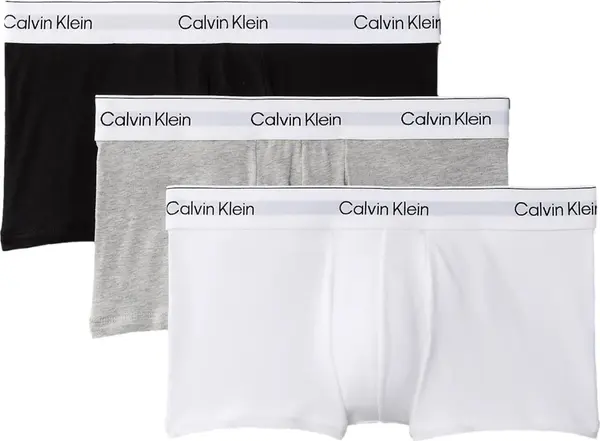 Calvin Klein Calvin Klein Bokserice  svijetlosiva / crna / bijela