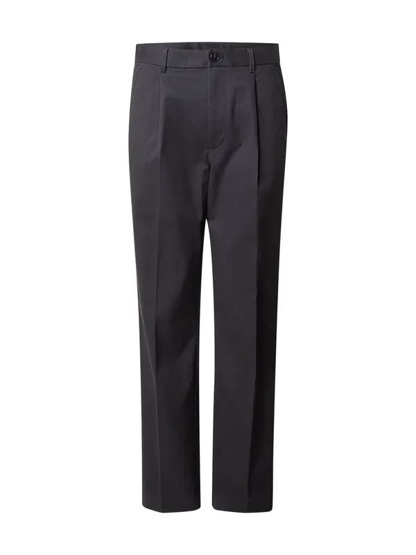 Calvin Klein Calvin Klein Hlače s naborima  crna
