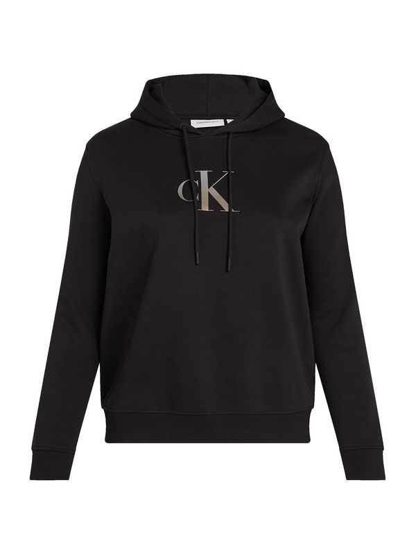 Calvin Klein Jeans Curve Calvin Klein Jeans Curve Sweater majica  siva / crna