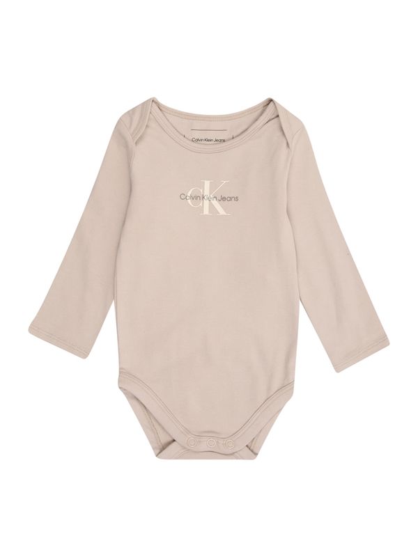 Calvin Klein Jeans Calvin Klein Jeans Dječji bodi  boja pijeska / bež siva / crna