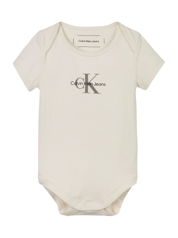 Calvin Klein Jeans Calvin Klein Jeans Dječji bodi  siva / crna / prljavo bijela