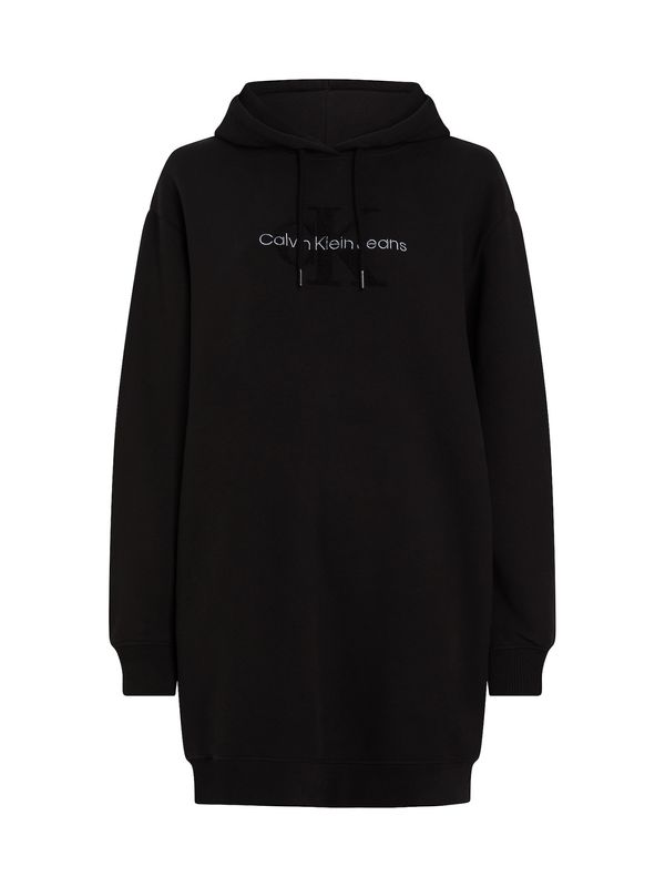 Calvin Klein Jeans Calvin Klein Jeans Haljina 'CHENILLE '  crna / bijela