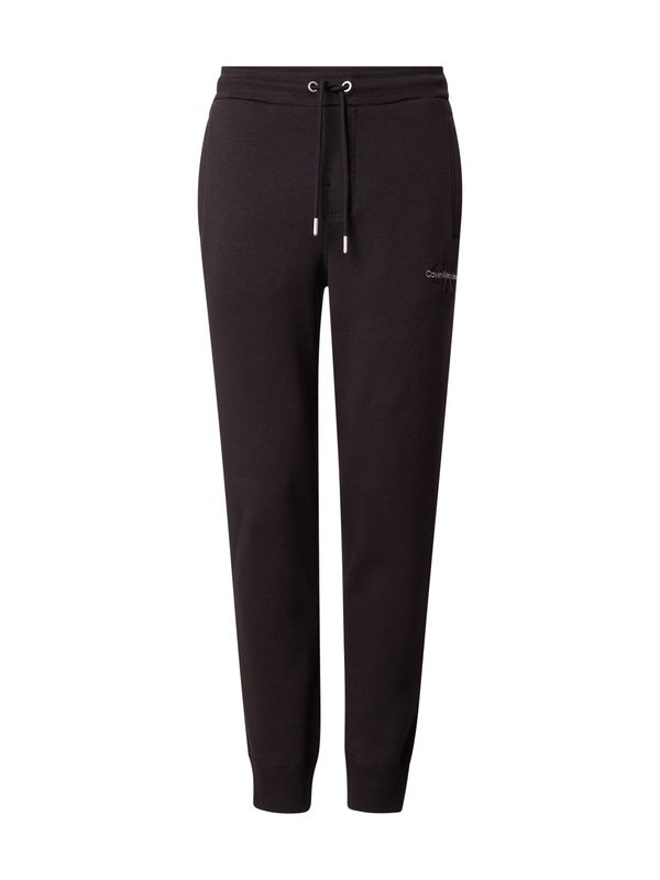 Calvin Klein Jeans Calvin Klein Jeans Hlače  crna / bijela