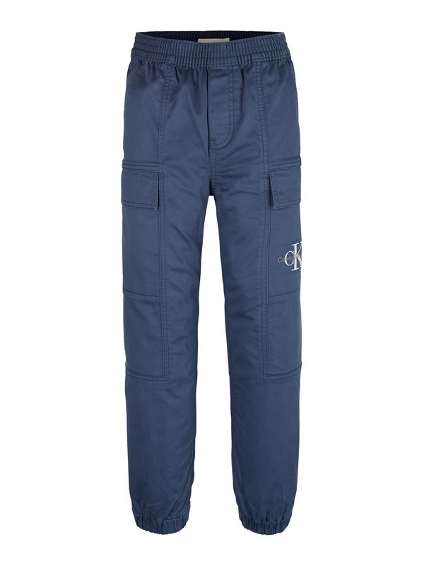 Calvin Klein Jeans Calvin Klein Jeans Hlače 'ESSENTIAL'  plava / prljavo bijela