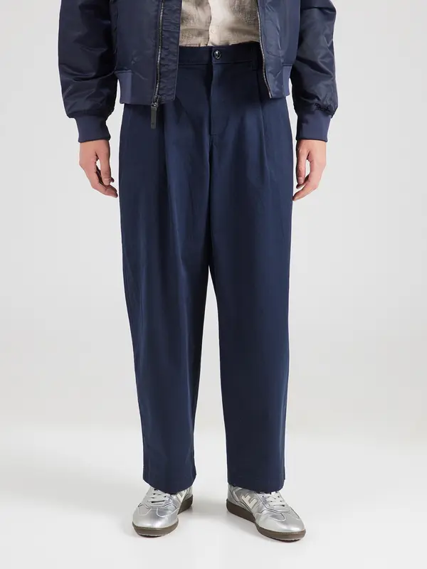 Calvin Klein Jeans Calvin Klein Jeans Hlače s naborima  morsko plava