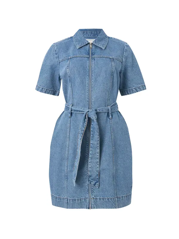 Calvin Klein Jeans Calvin Klein Jeans Košulja haljina 'Belted'  plavi traper
