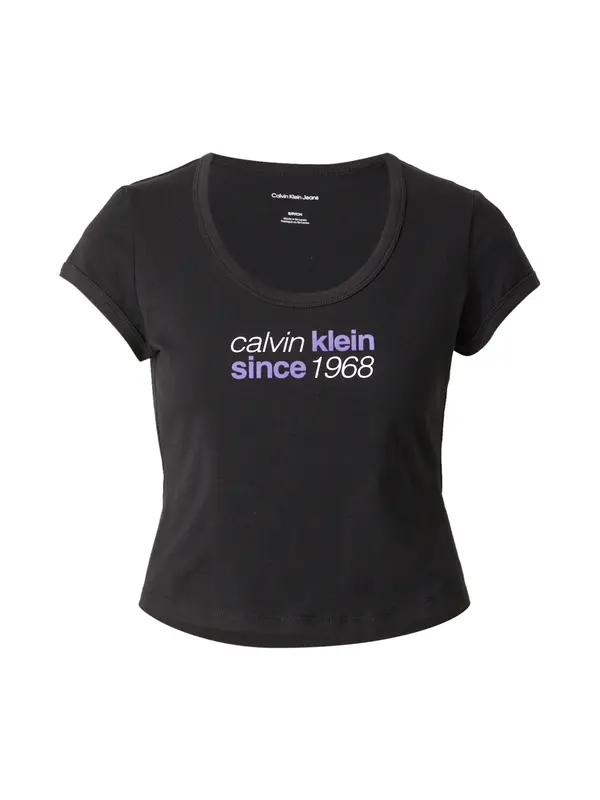 Calvin Klein Jeans Calvin Klein Jeans Majica '1968'  lavanda / crna / bijela