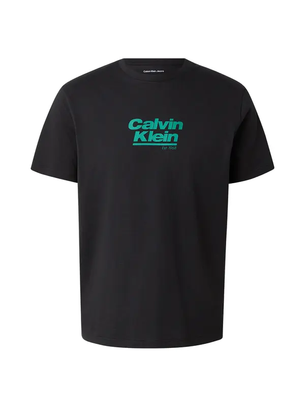 Calvin Klein Jeans Calvin Klein Jeans Majica '30S'  zelena / crna