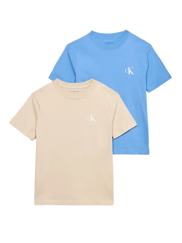 Calvin Klein Jeans Calvin Klein Jeans Majica  bež / azur / bijela