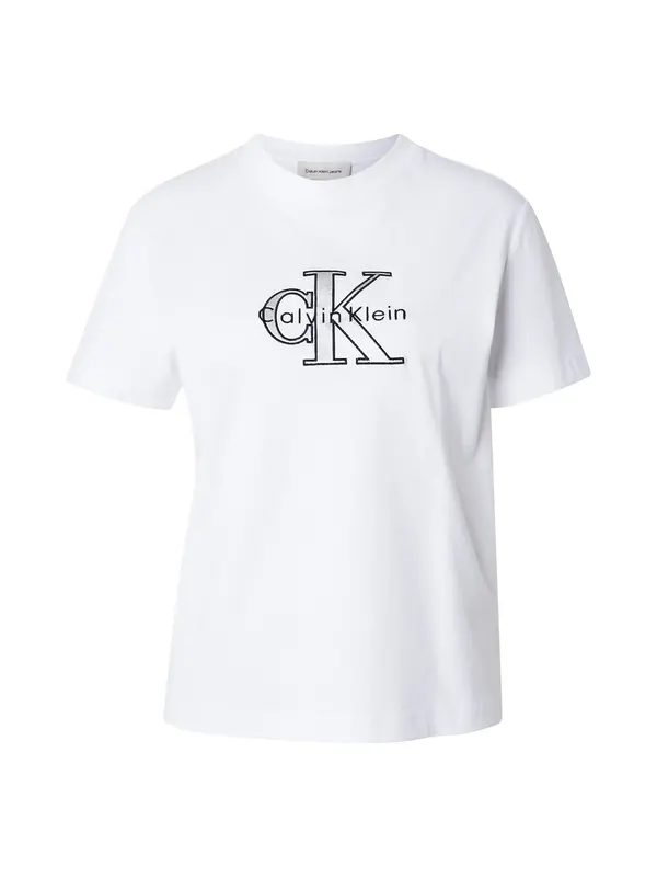 Calvin Klein Jeans Calvin Klein Jeans Majica 'CLASSIC'  crna / srebro / bijela