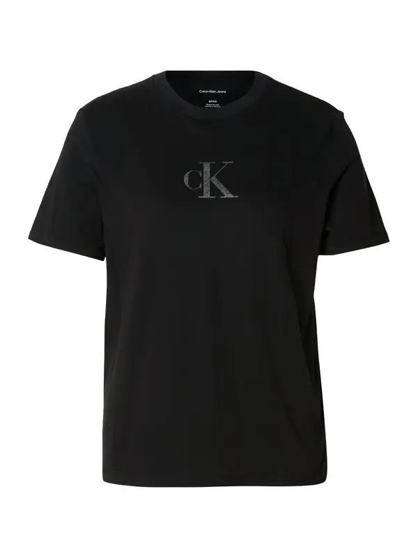 Calvin Klein Jeans Calvin Klein Jeans Majica 'Classic'  crna / srebro