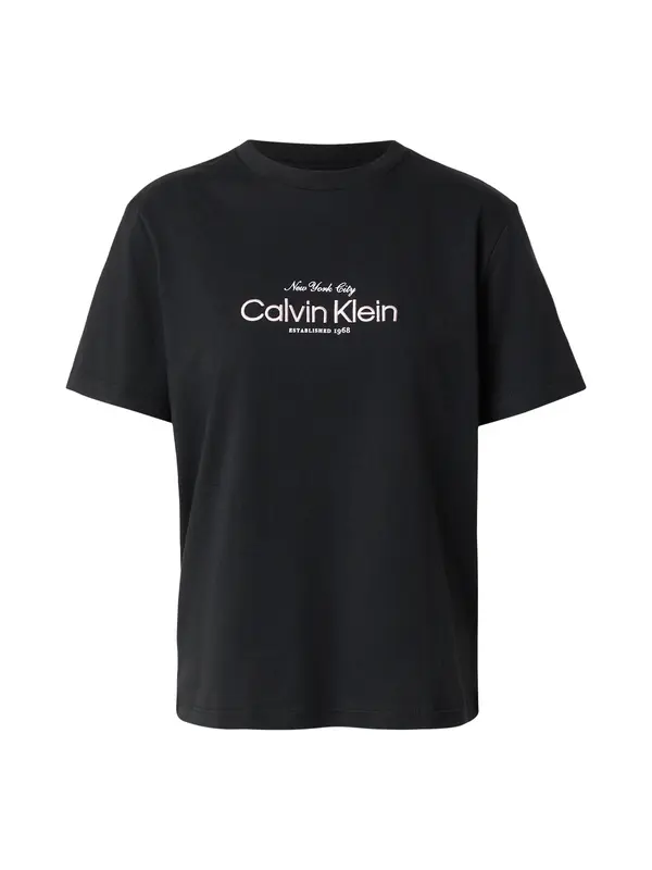 Calvin Klein Jeans Calvin Klein Jeans Majica 'CLASSIC NYC'  crna / bijela