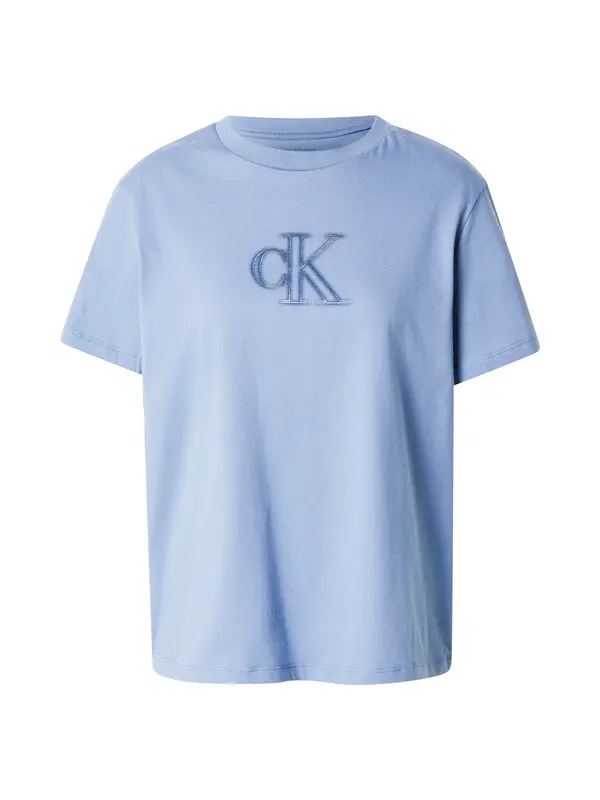 Calvin Klein Jeans Calvin Klein Jeans Majica 'CLASSIC SEASONAL'  golublje plava / tamno plava / srebro