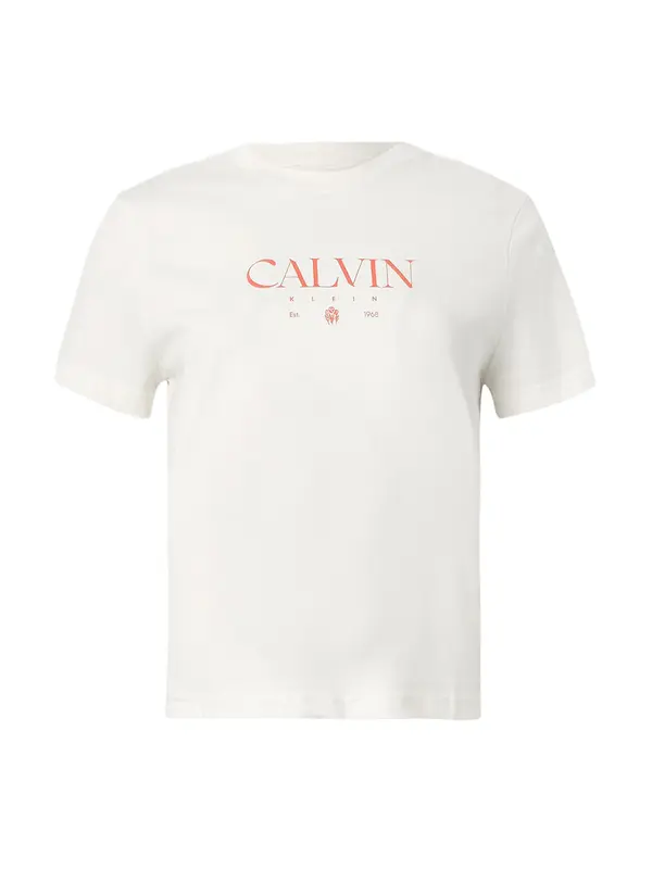 Calvin Klein Jeans Calvin Klein Jeans Majica 'Concept'  crvena / bijela