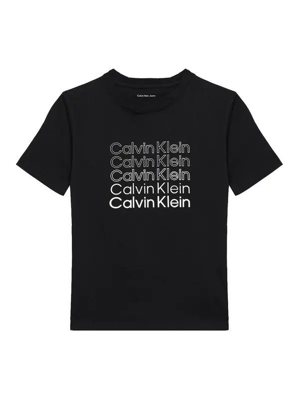 Calvin Klein Jeans Calvin Klein Jeans Majica  crna / bijela